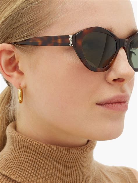 ysl tortoise|Saint Laurent sunglasses for Women .